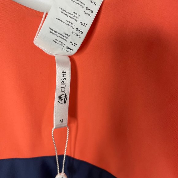 CUPSHE Color Block V-Neck One Piece Swimsuit Bathing Suit NWT Size M - Picture 5 of 9